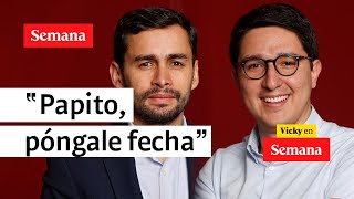 “Póngale fecha” José Jaime Uscátegui retó a Duvalier Sánchez a debate nacional  Vicky en Semana [upl. by Krahling]