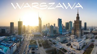 Warszawa z drona 4K  Warsaw Poland 2021 [upl. by Galvin]