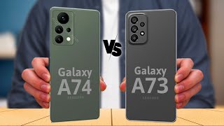 Samsung Galaxy A74 vs Samsung Galaxy A73 5G [upl. by Tound]