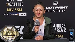 UFC 274 Carla Esparza PostFight Press Conference [upl. by Eerrahs263]