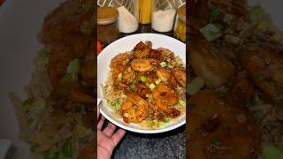 Teriyaki Sheimp Fried Rice 🍚  30 minute Meal cooking eatsbytweet [upl. by Lory]