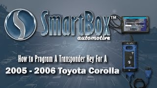 How to Program a Transponder Key to a 2005  2006 Toyota Corolla [upl. by Rillings]