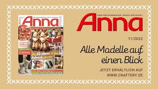 Zeitschrift Anna 1123  Alle Modelle auf einen Blick [upl. by Smoot]