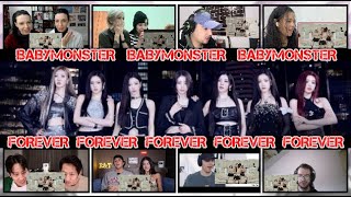 BABYMONSTER  ‘FOREVER’ MV Reaction Mashup [upl. by Anibas]