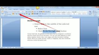 How to do Microsoft Word Text Decoration Bold Italic Underline etc [upl. by Etteloc]