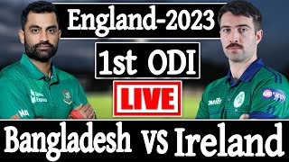 bangladesh vs ireland live 1st odi Match Score  Commentary  BAN vs IRE  Live cricket match today [upl. by Cy844]