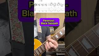 Paranoid guitarlesson electricguitar guitar [upl. by Uphemia]