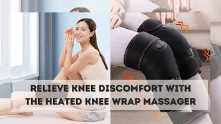 Heated Knee Wrap Massager  Support Brace Infrared Heating Therapy for Knee Pain Relief [upl. by Ahsotal]