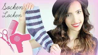 Socken Locken  Stylen ohne Hitze  HAIRbst [upl. by Deacon]