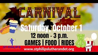 FREE COMMUNITY CARNIVAL 2022  ST PHILIPS LUTHERAN DETROIT [upl. by Aneetak]