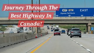 What Happens When You Drive Through 7 Cities in 50 Minutes on Highway 407 🇨🇦 [upl. by Krall]