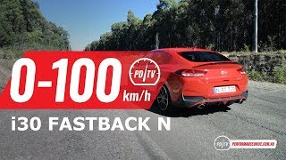 2019 Hyundai i30 Fastback N 0100kmh amp engine sound [upl. by Krock]