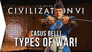 Civilization VI ► Types of WAR in Civ 6 Casus Belli [upl. by Golliner486]