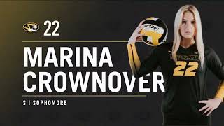 Volleyball  Marina Crownover Georgia Postmatch Interview  11624 [upl. by Esinal767]