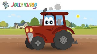 The Red Tractor I Am A TracTracTractor  Tractor Song  Jolly Kazoo [upl. by Uchish]