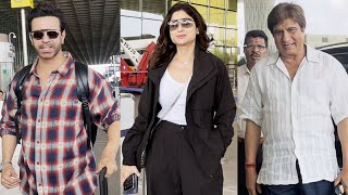 Shamita Shetty Aamir Ali amp Raj Babbar Spotted At Airport [upl. by Mcneil]