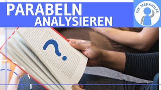 Parabeln Kurzprosa  EpikAnalyse  Definition Deutung Bildebene Sachebene amp Beispiel  Deutsch [upl. by Atibat807]