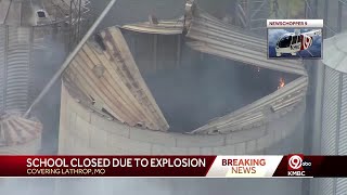 No injuries were reported in massive grain elevator explosion in Lathrop [upl. by Thant]