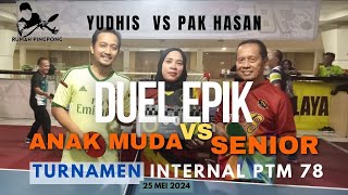 Turnamen Internal PTM 78 Grand Mall Bekasi  Pak Hasan vs Yudhis [upl. by Elocal]