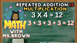 HOW TO MULTIPLY USING REPEATED ADDITION  GRADE 23 [upl. by Acilef]