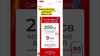 Offerta flash Iliad  COME CAMBIARE AUMENTARE IL PIANO TARIFFARIO A 200 GB GRATIS  MAGGIO 2023 [upl. by Scotti]