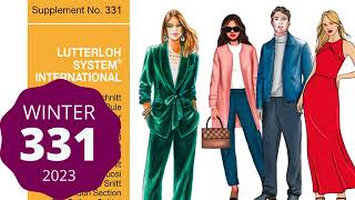 Sewing Patterns WINTER collection 331  Easy Lutterloh Patterns [upl. by Moraj192]