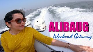 ALIBAG WEEKEND VLOG  Mumbai to Alibaug by speedboat  U Tropicana Villa [upl. by Einegue]