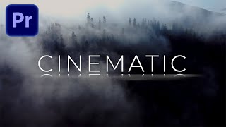 Cinematic TITLE ANIMATION in Premiere Pro  Tutorial Deutsch [upl. by Porty]