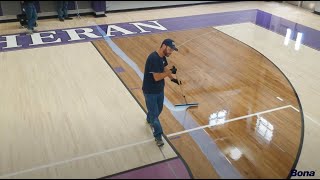 How to Recoat Wood Gym Floors with Bona SuperCourt® Waterborne Finishes [upl. by Benni]