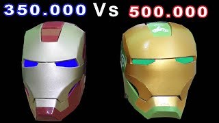 HELM IRON MAN MARVEL Vs HELM IRON MAN GOJEK [upl. by Jesse]