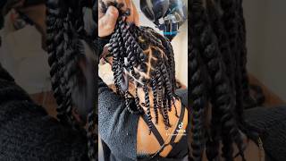 Two strand twist blow dried natural hair [upl. by Lynette]