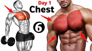 6 Big Chest Exercises  Day 1 Chest Workout  THE GYM [upl. by Milford220]