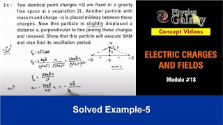 Class 12 Physics  Electrostatics  18 Solved Example5 on Electrostatics  For JEE amp NEET [upl. by Enovahs541]