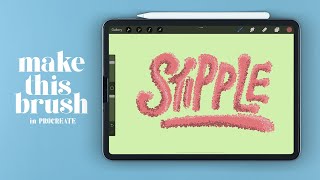 Create Stipple Brush in PROCREATE 3 Weights [upl. by Alyn]