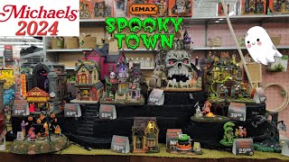 LEMAX SPOOKY TOWN 2024 MICHAELS CRAFT STORES HALLOWEEN VILLAGE 🎃 [upl. by Tjon676]