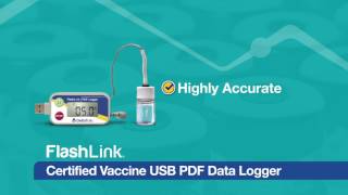 FlashLink Certified Vaccine Data Logger with Glycol Bottle [upl. by Calore]