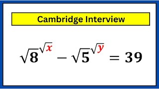 Cambridge Interview  Radical Problem  Nice Solution [upl. by Noied699]