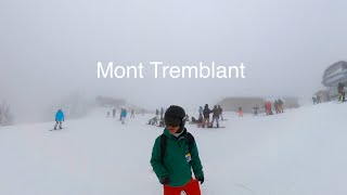 Mont Tremblant Skiing From Top to Bottom 6KM  Ski in Canada 🇨🇦 2024  Longest Green Run [upl. by Naujek]