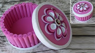 How to make jewellery box at home ✂ Jewellery box banane ka tarika [upl. by Tim439]