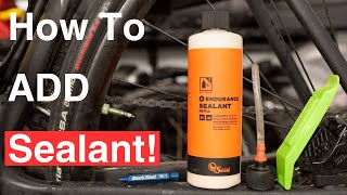 How To Add Sealant To Your Tubeless Tires 4k [upl. by Airdua]