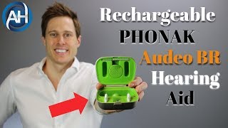 Phonak Audeo BR Rechargeable Hearing Aid  Hearing Aid Reviews [upl. by Lytsirhc]