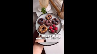 ¡Ideas de postres antiinflamatorios para toda la semana 😍 ¡Con estas recetas vencerás los antojos [upl. by Hosbein]