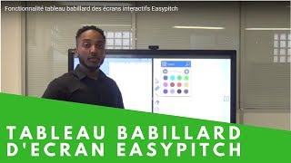 Fonctionnalité tableau babillard des écrans interactifs Easypitch [upl. by Weingartner]