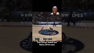 It’s lit in phillys basketball nba lebronjames nyc trending sports bronnyjames paulgeorge [upl. by Timofei]