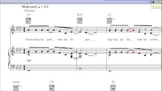 Killing Me Softly with His Song by Roberta Flack  Piano Sheet MusicTeaser [upl. by Ikkin398]