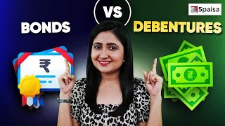 Difference between Bonds amp Debentures  What is Bonds and Debentures in Hindi [upl. by Aeikan]