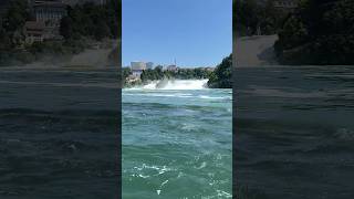 Rhine Falls Switzerland 🇨🇭 Largest Waterfall in Europe 2024rhinefalls travel geneva shorts [upl. by Neenej]