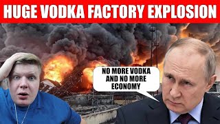 VODKA FACTORIES ON FIRE IN RUSSIA ECONOMY COLLAPSE [upl. by Aklim]