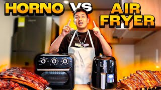 COSTILLAS BBQ en AIR FRYER VS en HORNO  ¿En CUAL queda MEJOR [upl. by Wendelina]