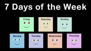 Days of the Week Song 7 Days of the Week Song [upl. by Jillayne]